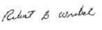 R. B. Wrobel sig
